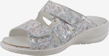 WALDLÄUFER Pantolette in Grau: Vorderseite