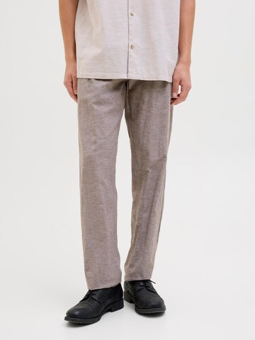 JACK & JONES Loosefit Bukser 'JPSTKane JJSummer' i brun: forside