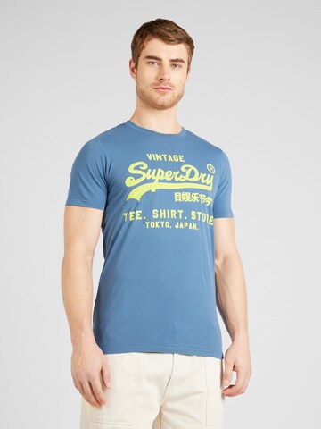 Superdry Shirt in Blauw: voorkant