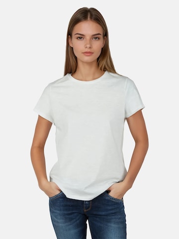 salzhaut Shirt 'TELGEN - UNI' in Wit: voorkant