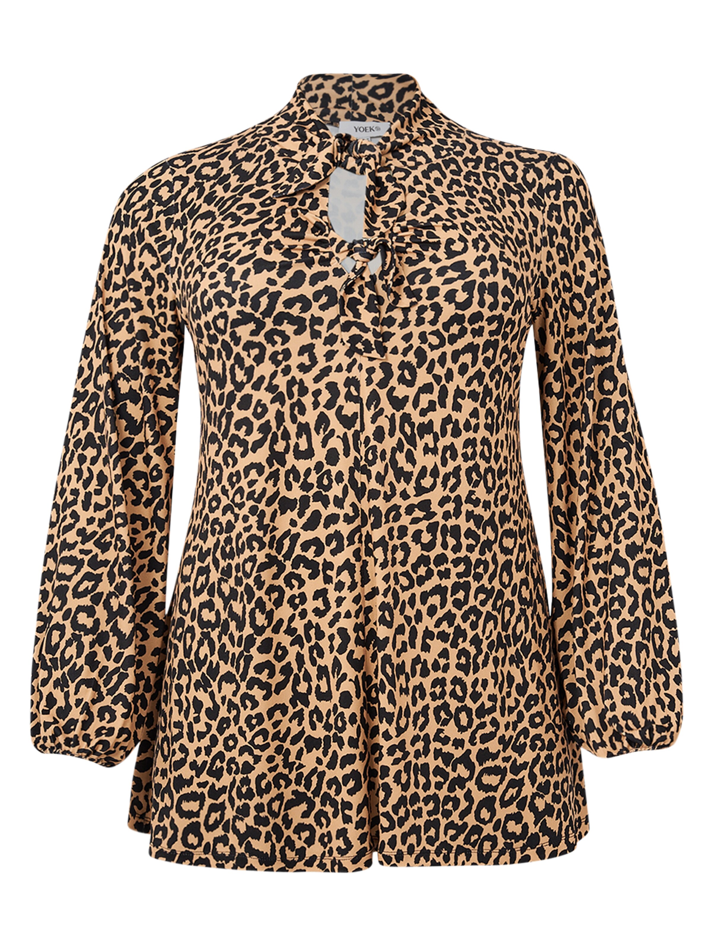 YOEK Top in Zwart: voorkant