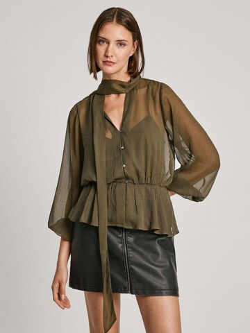 Pepe Jeans Bluse in Grün: Vorderseite