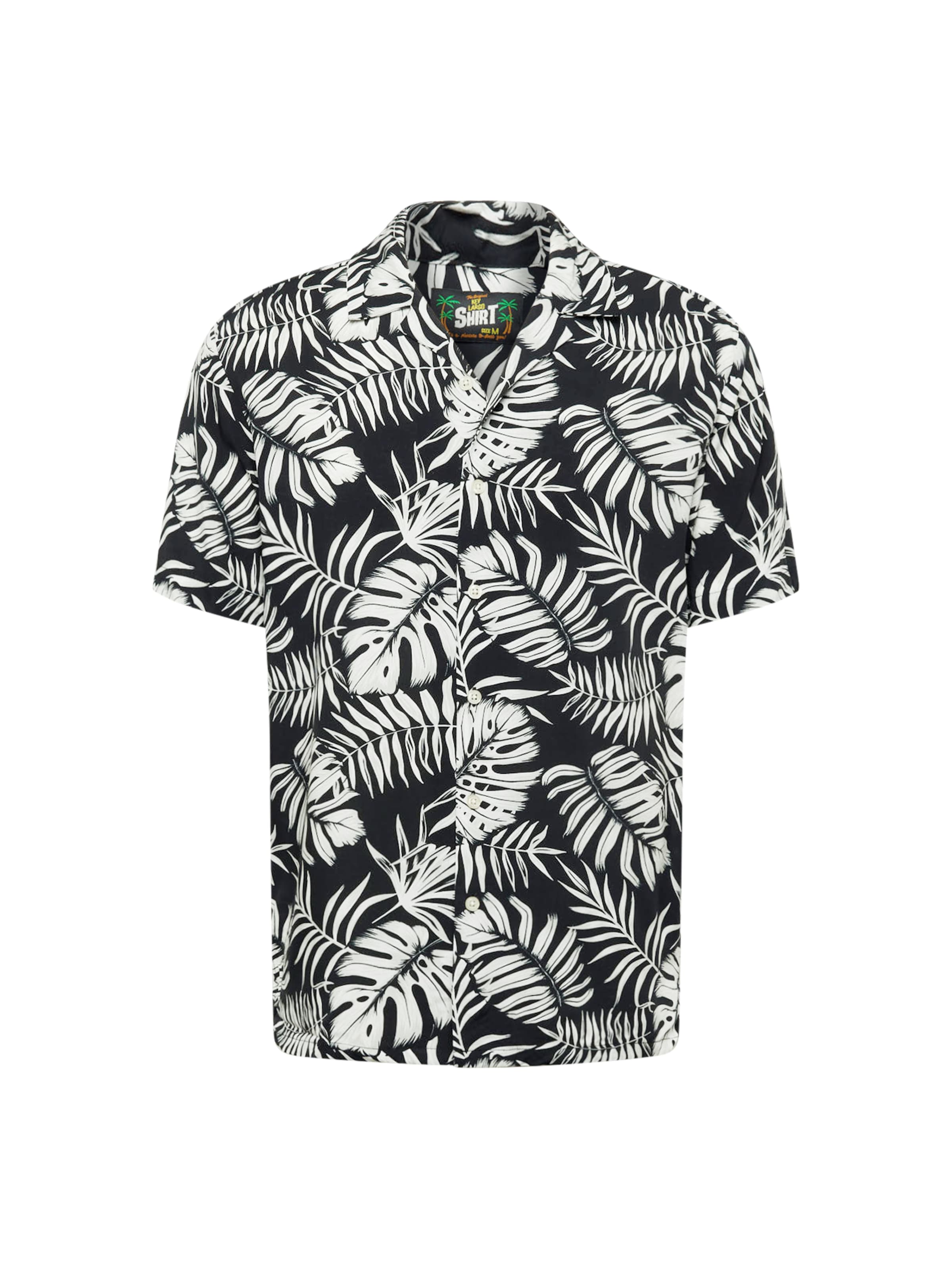 Key Largo Regularny krój Koszula 'Havanna' w kolorze czarny: przód