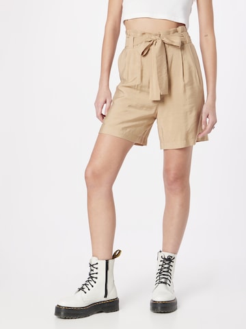 Regular Pantalon à plis 'Christopher' modström en beige : devant