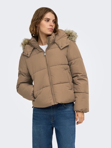 ONLY Winter jacket 'ONLJuta' in Brown: front