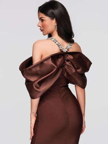Ombre Abendkleid‌‌‌‌‌‌ in Braun