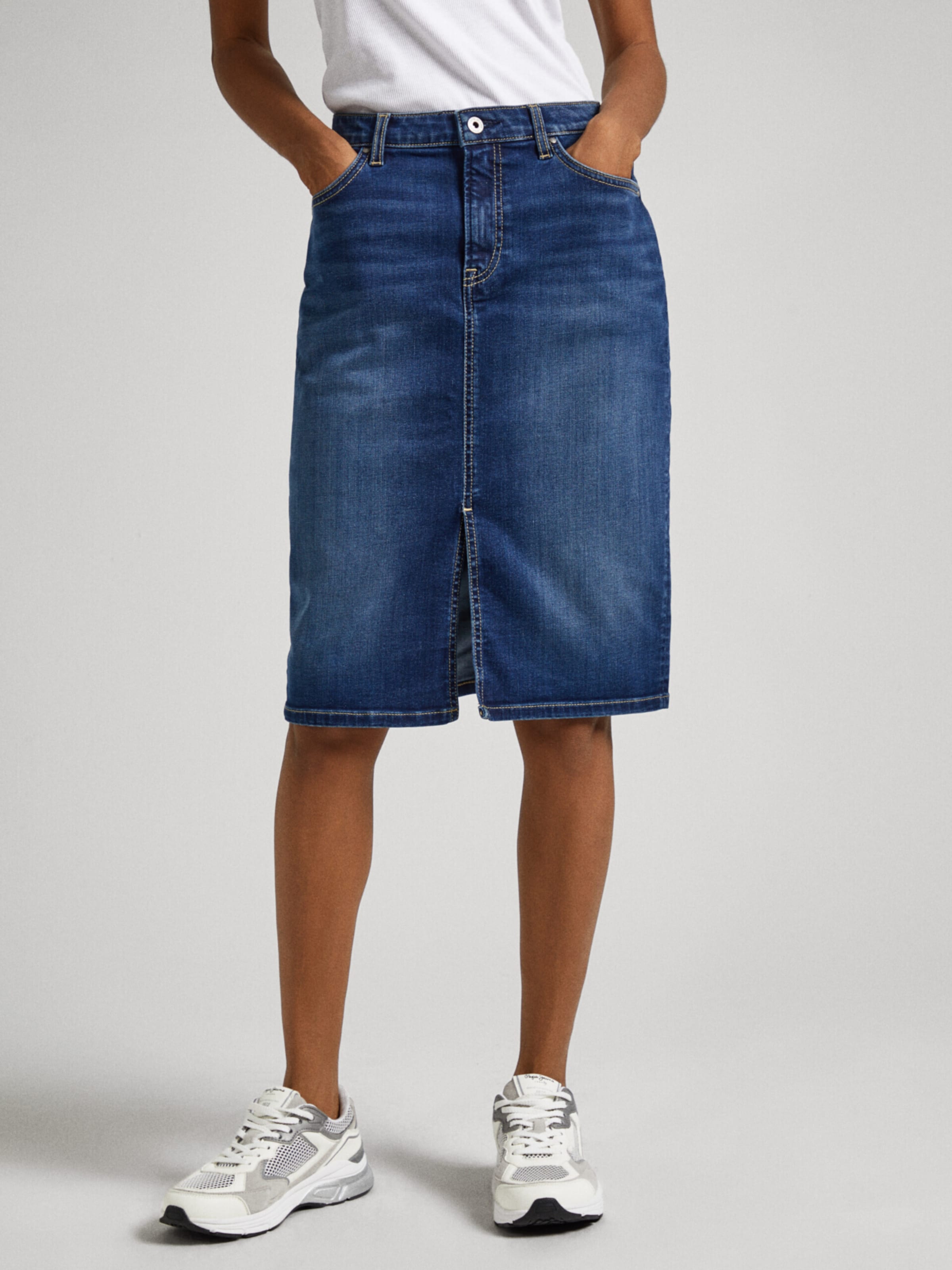 Pepe Jeans Skirts Blue Light blue Denim ref.123879 - Joli Closet