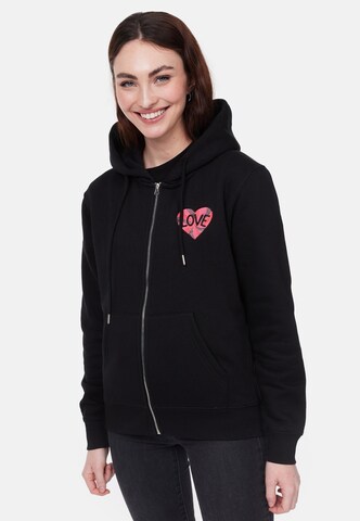 smiler. Sweatjacke in Schwarz