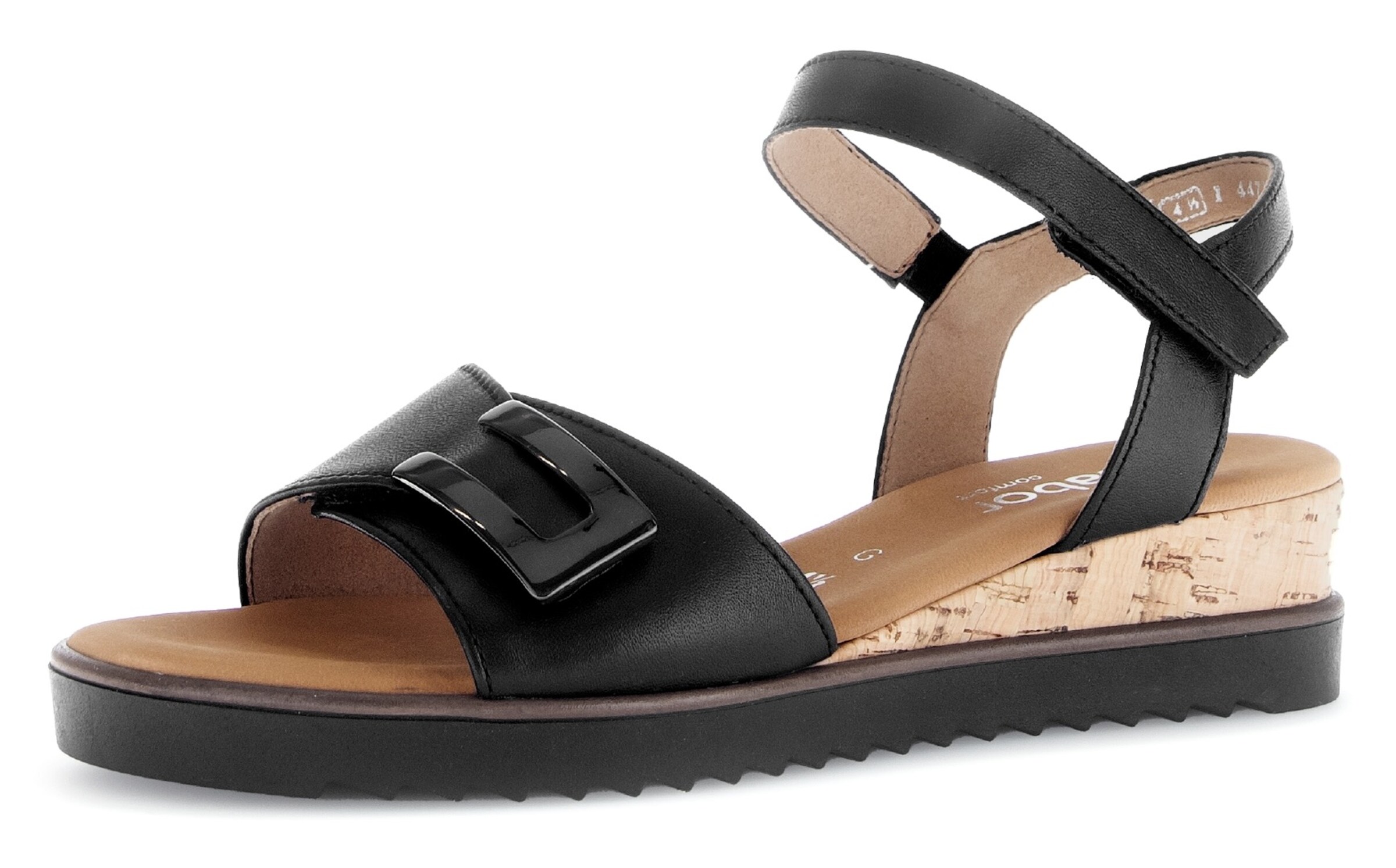 GABOR Sandale in Schwarz: Vorderseite