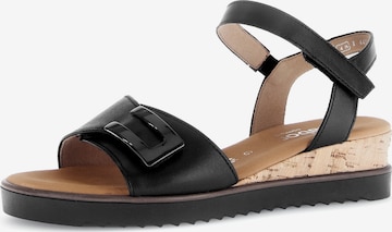 GABOR Sandals in Black: front