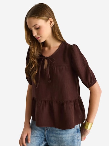 Bianco Lucci - Blusa em castanho