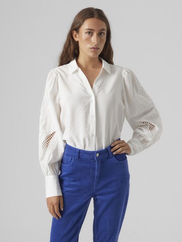 VERO MODA Blouse 'OSLA' in Wit: voorkant