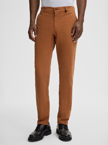 STRELLSON Regular Chino 'Rion' in Geel: voorkant