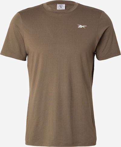 Sportiniai marškinėliai 'JIMMY' iš Reebok, spalva – rusvai žalia / balta, Prekių apžvalga