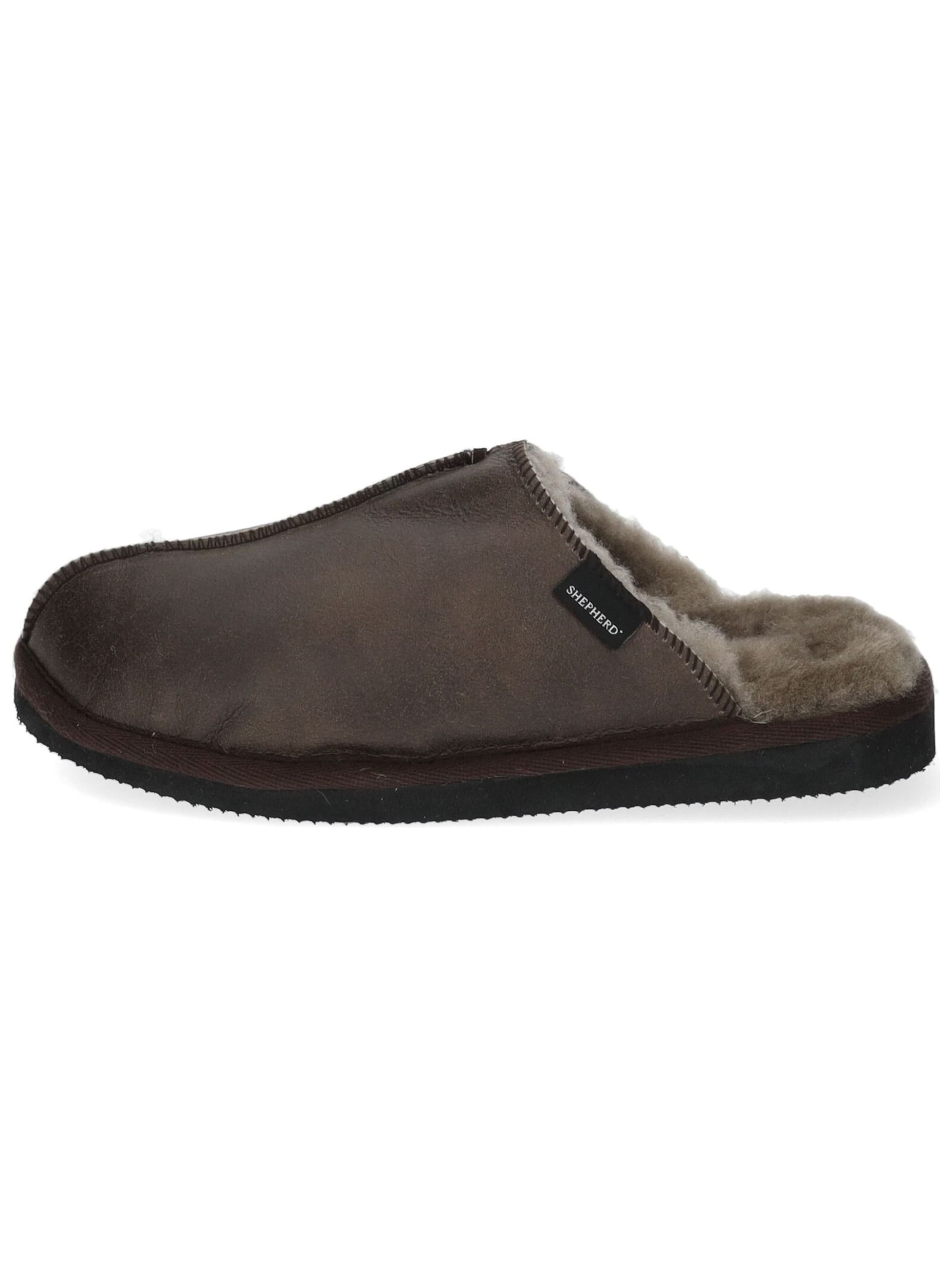 Pantoufle 'HUGO' SHEPHERD en marron