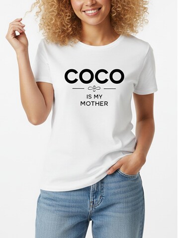 MAKAYA Shirt 'Cocois my mother' in White
