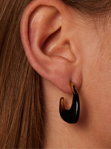Boucles d'oreilles Lucardi en or : devant