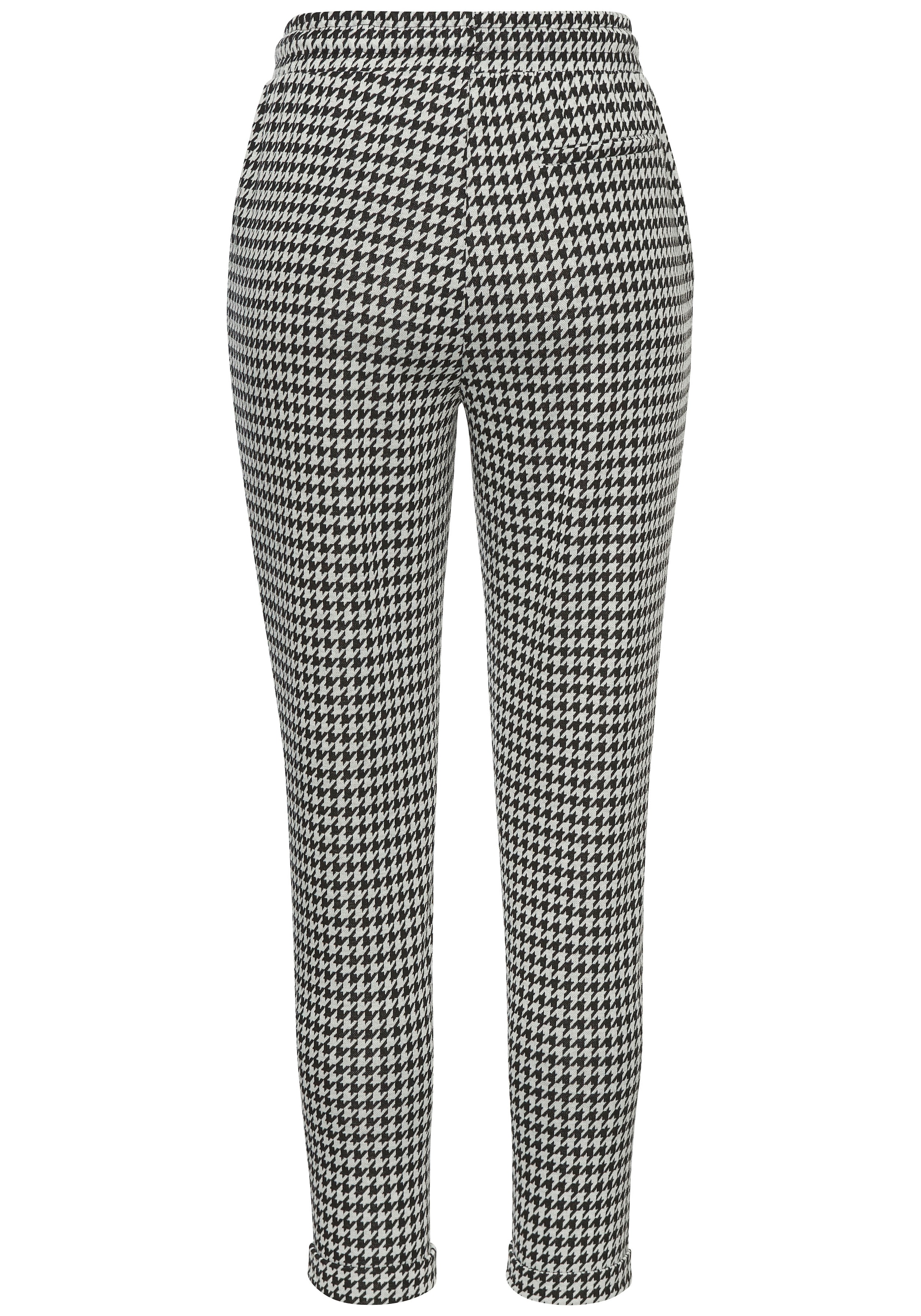 LASCANA Regular Broek in Zwart