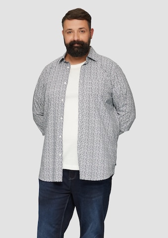s.Oliver Slim fit Overhemd in Wit: voorkant