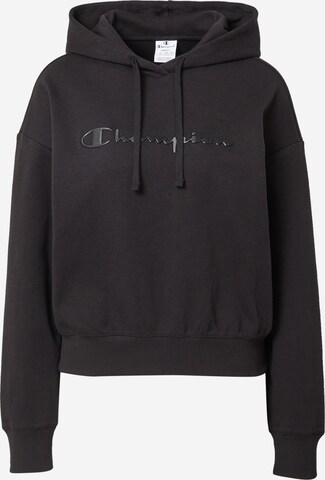 Champion Authentic Athletic Apparel Sweatshirt in Black: front