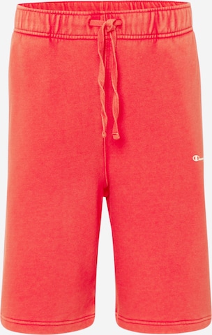 Champion Authentic Athletic Apparel Trousers in Red: front