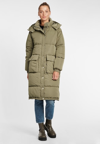 Oxmo Winter Coat 'Alba' in Green: front