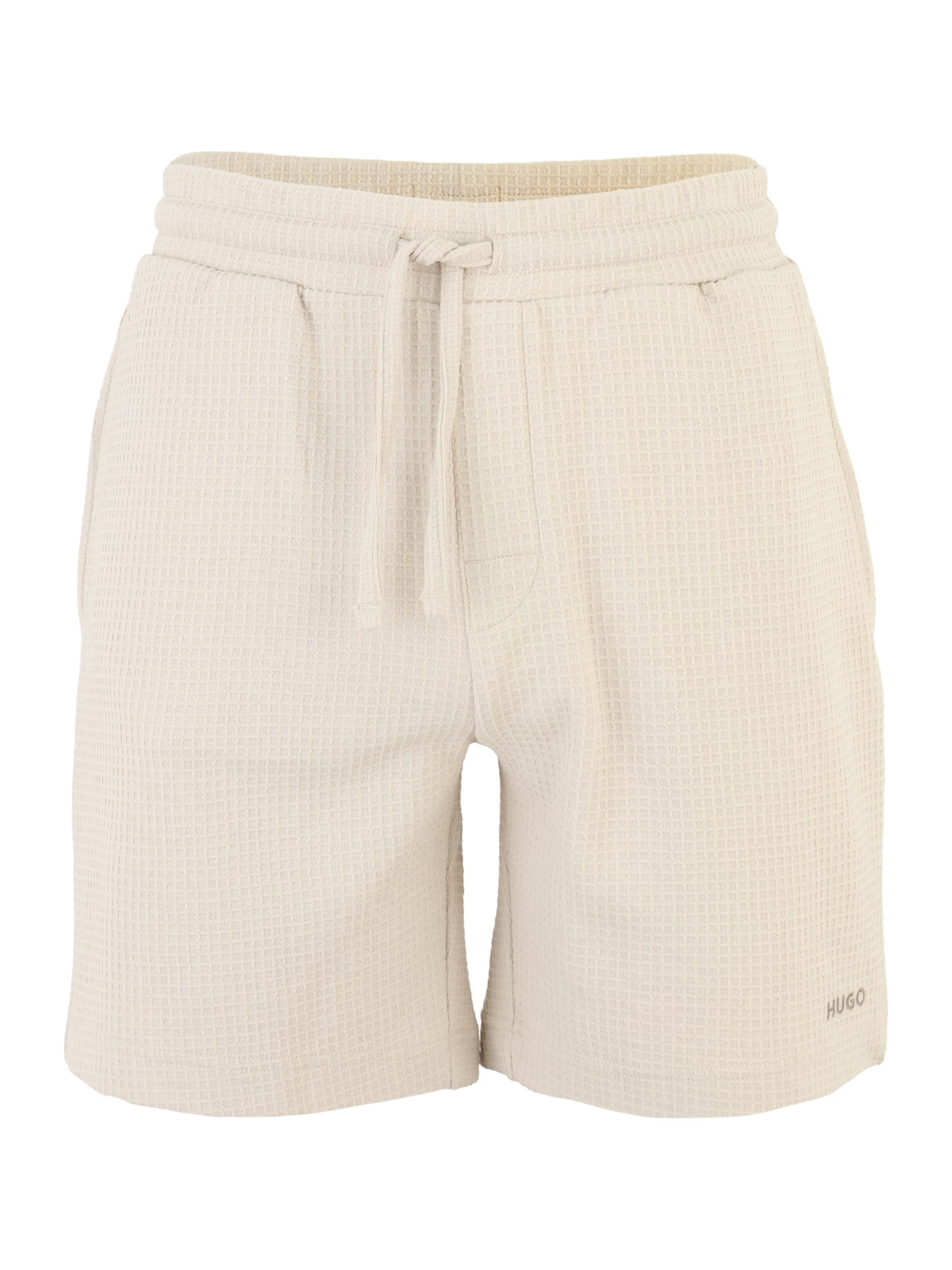 HUGO Pidžaamapüksid 'Austin', värv beež: eest vaates