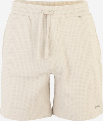 HUGO Pidžaamapüksid 'Austin', värv beež: eest vaates