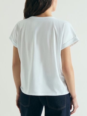 T-shirt 'Spot Trize Skull' Scalpers en blanc