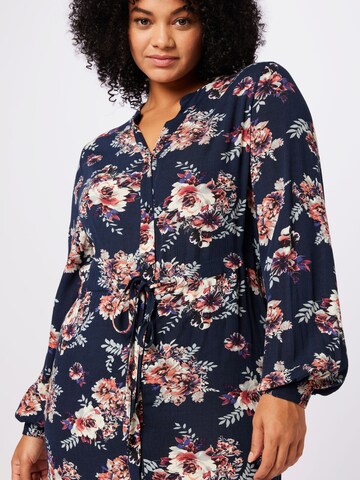 Robe-chemise 'Marion' ABOUT YOU Curvy en bleu