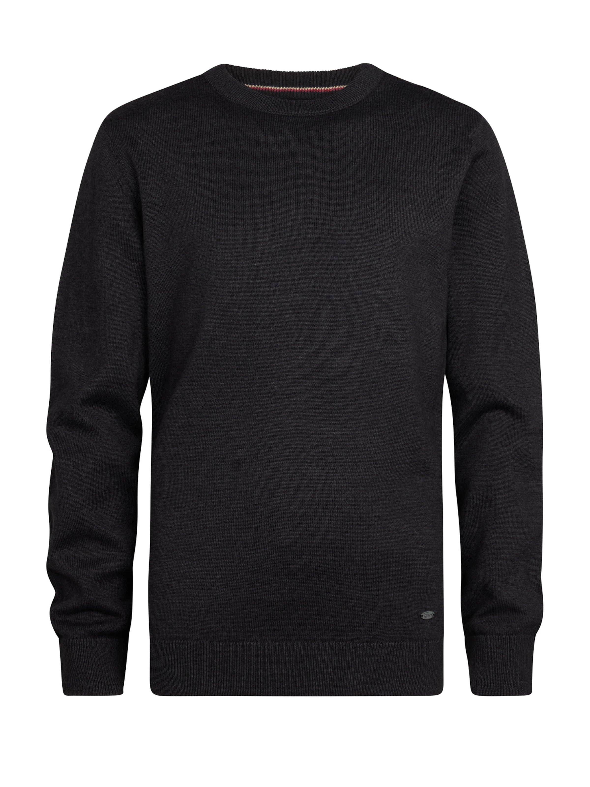 Pull-over Petrol Industries en noir : devant