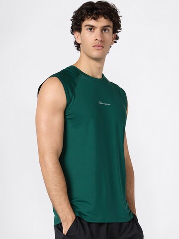 Champion Authentic Athletic Apparel Функционална тениска в зелено: отпред