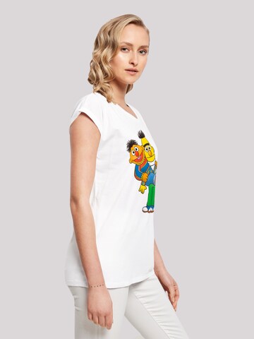 F4NT4STIC Shirt 'Sesame Street Ernie & Bert' in Wit