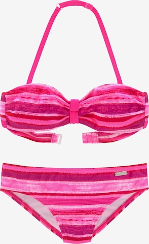 BUFFALO Bandeau Bikini in Pink: predná strana