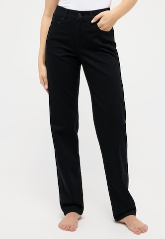 Angels Slimfit Straight-Leg Jeans 'Greta' in Schwarz: predná strana