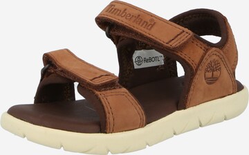 TIMBERLAND Buty otwarte 'Nubble Sandal Lthr 2 Str' w kolorze brązowy: przód