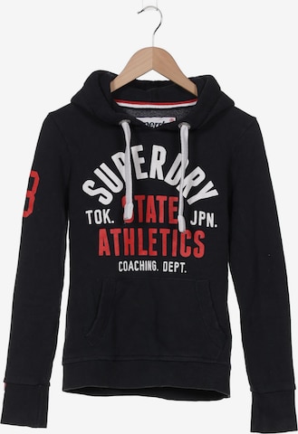 Superdry Sweatshirt & Zip-Up Hoodie in S in Blue: front