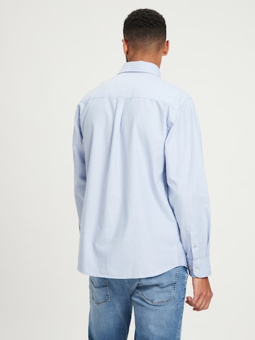Cross Jeans Regular fit Button Up Shirt ' 35451 ' in Blue