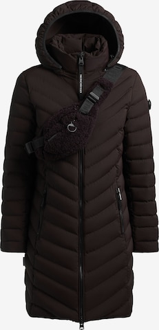 khujo - Abrigo de invierno 'Brigett With Bag' en marrón: frente