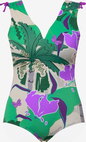 Ulla Popken Swimsuit in Purple: front