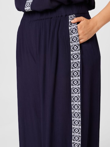 Guido Maria Kretschmer Curvy Wide Leg Housut 'Jaslyn' värissä sininen