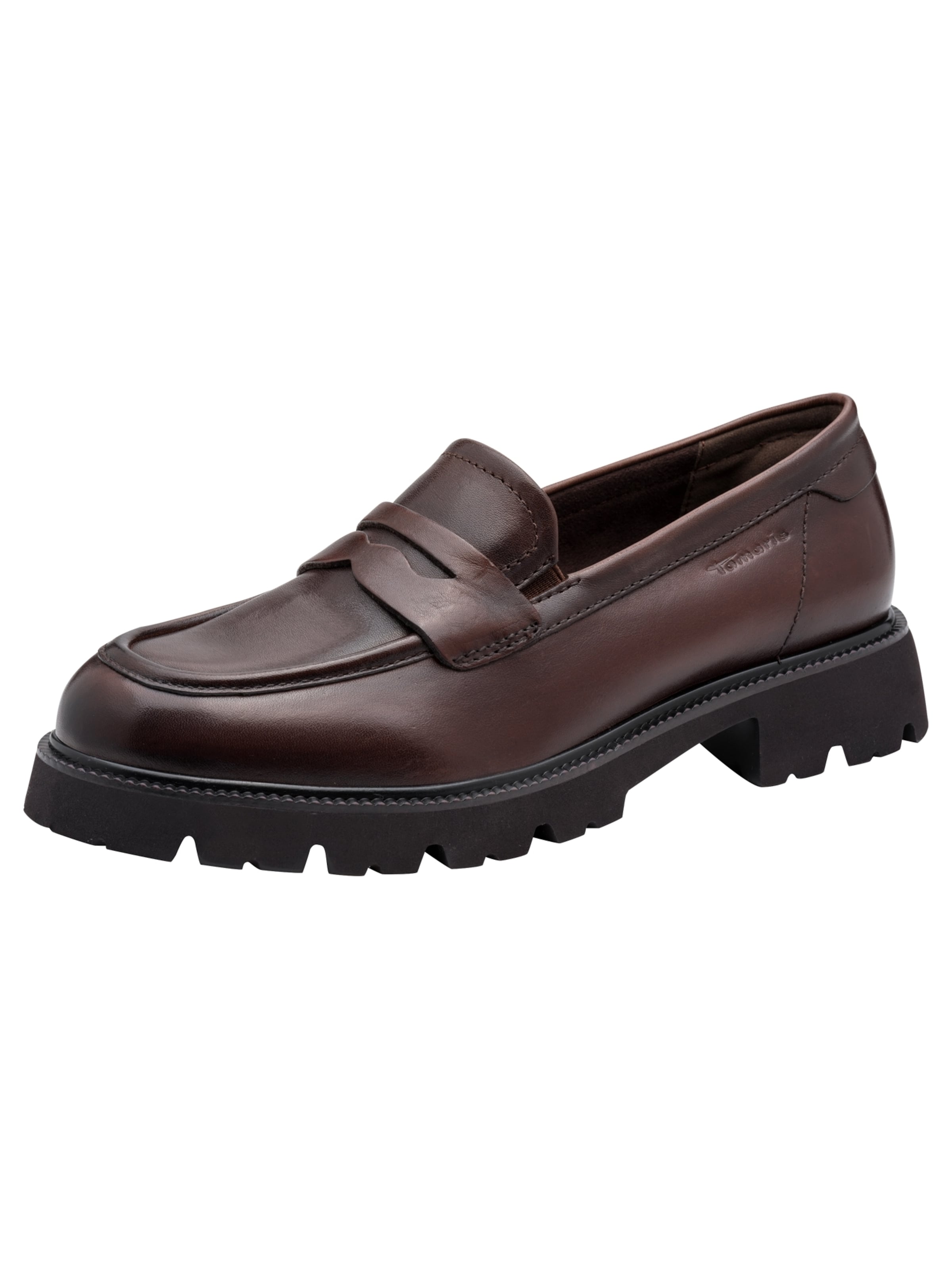 Chaussure basse Tamaris en marron : devant