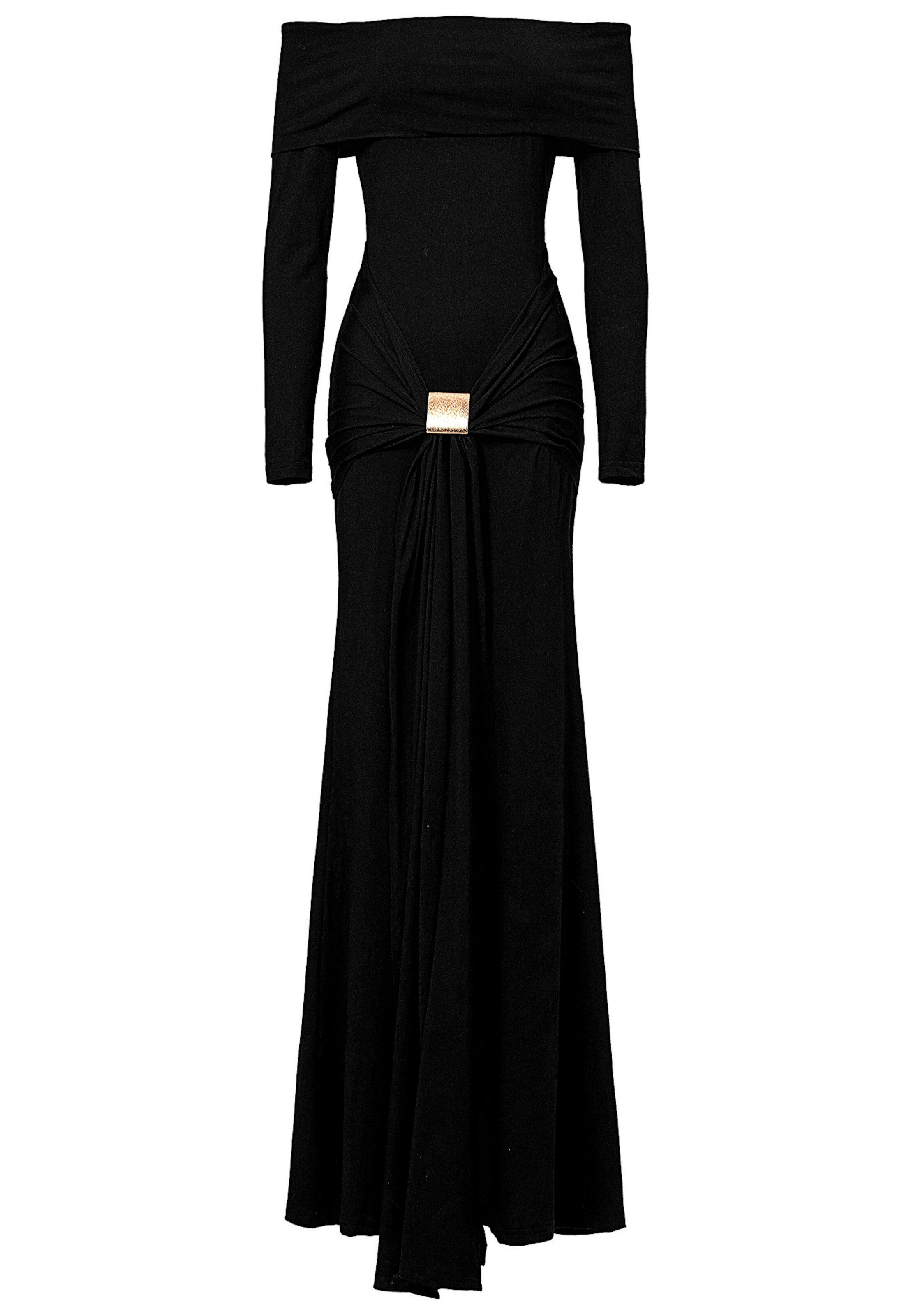 Moda Minx Abendkleid 'Samantha' in Schwarz: Vorderseite