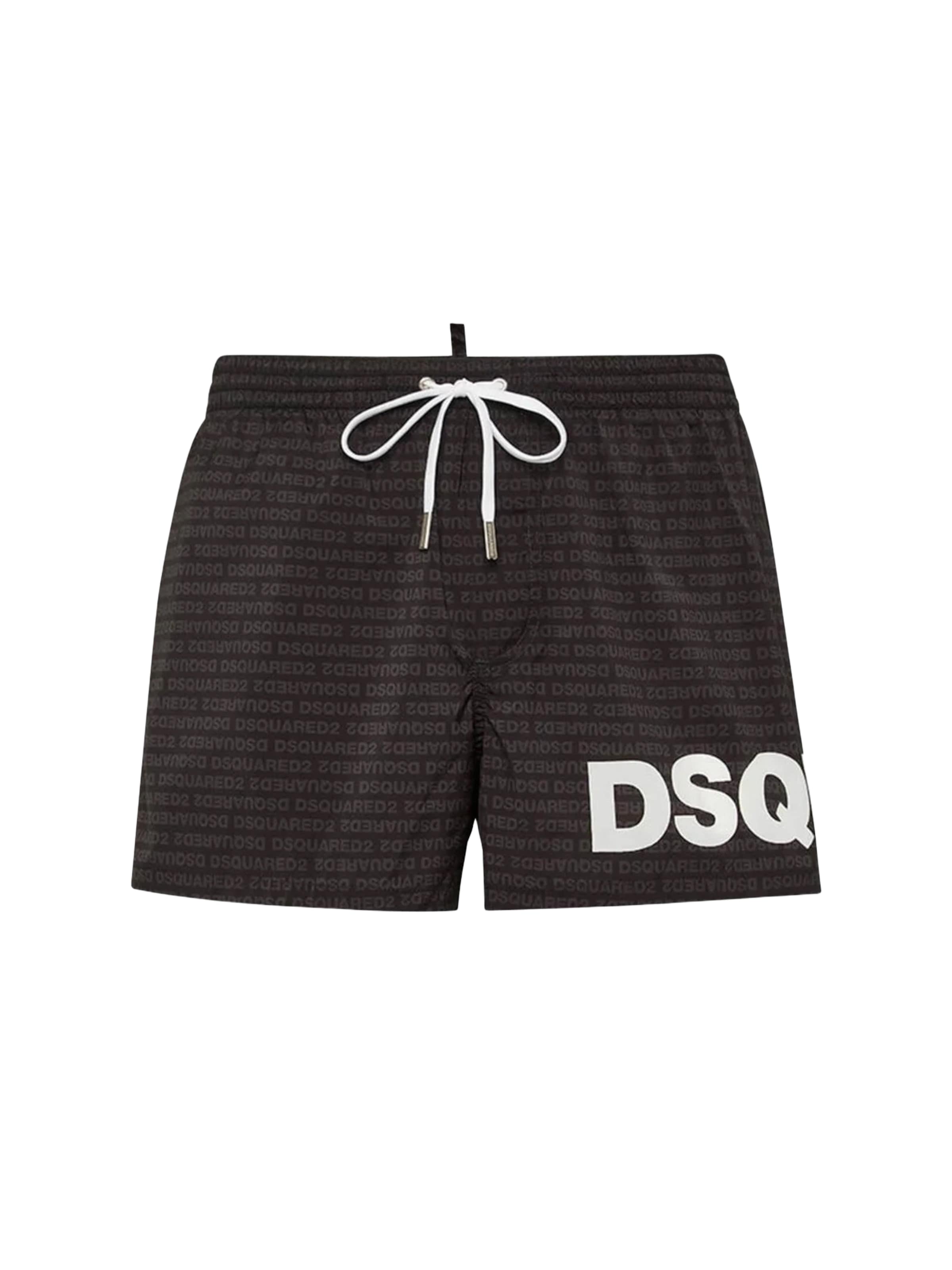 Pantaloncini da bagno di DSQUARED2 in nero: frontale