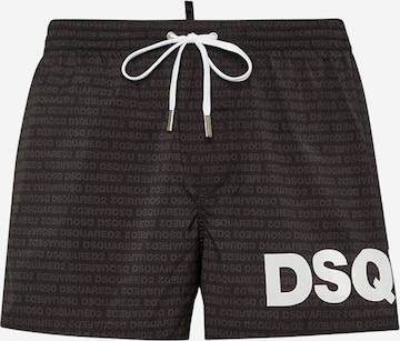 Pantaloncini da bagno di DSQUARED2 in nero: frontale