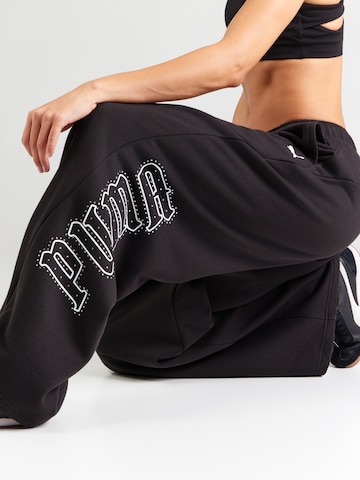 PUMA Voľný strih Nohavice - Čierna