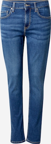Coupe slim Jean Pepe Jeans en bleu : devant