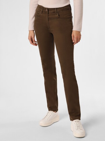 ZERRES Pants 'Cora' in Brown: front