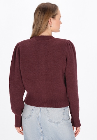 MYMO Knit cardigan in Red