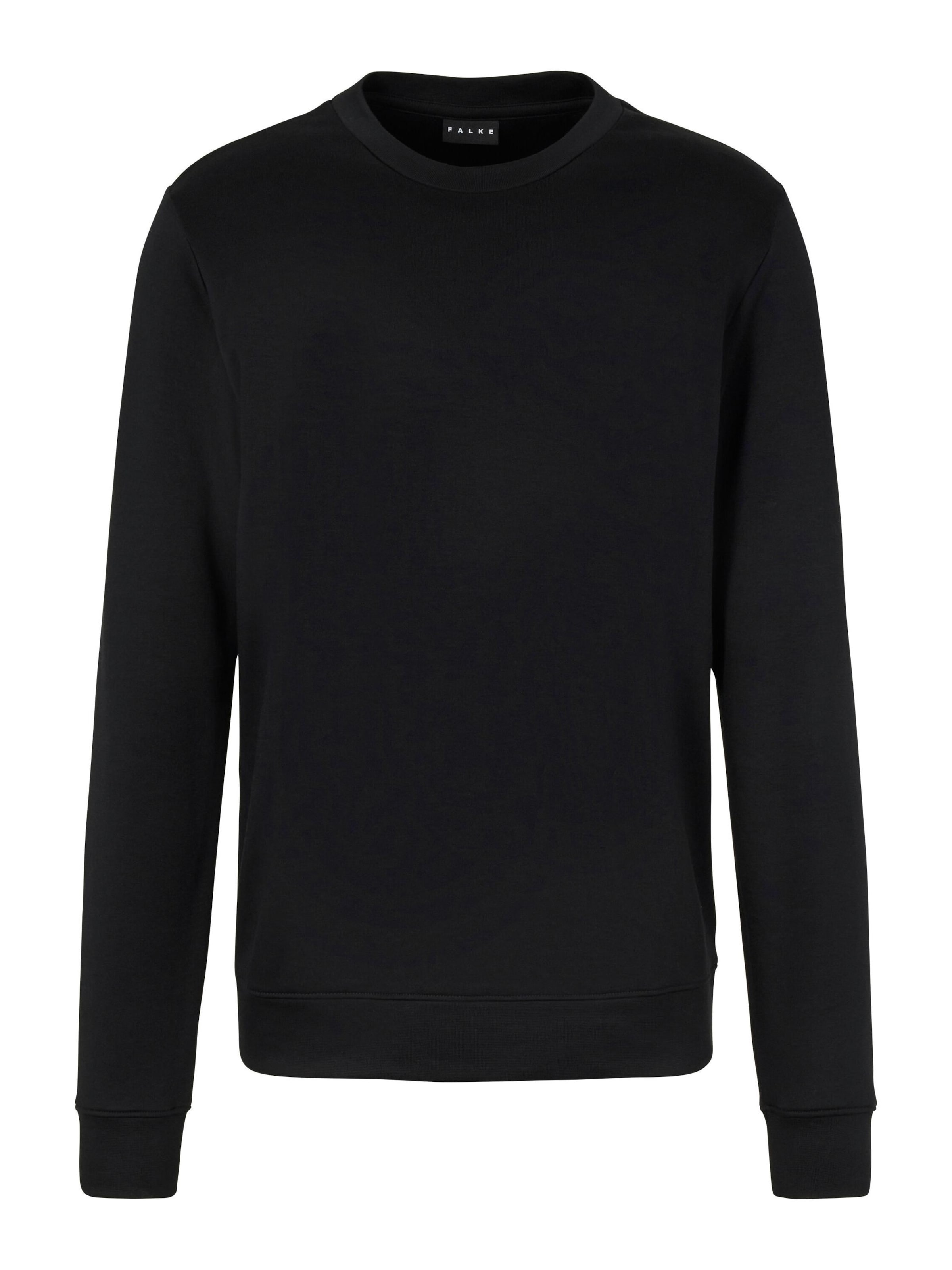 FALKE Sweatshirt 'Essential'‌‌‌ in Schwarz: Vorderseite